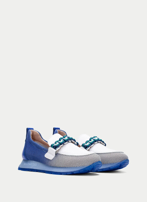 mocasín sport kansas bleu-blanche