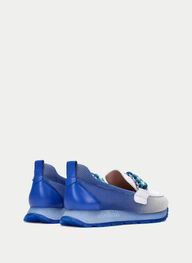 outlet mocassin-sport kansas bleu-blanche - hispanitas
