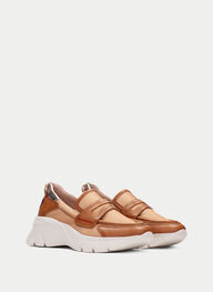 outlet mocassin-sport habana cuir - hispanitas