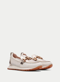outlet mocassin-sport kansas latte-champagne - hispanitas
