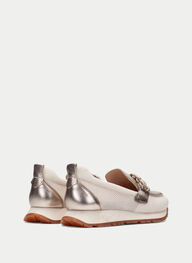outlet mocassin-sport kansas latte-champagne - hispanitas