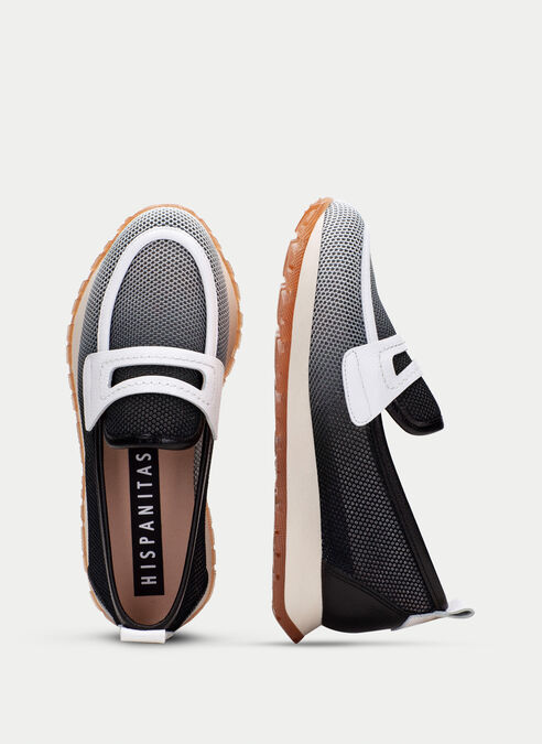 mocasín sport kansas noir-blanche