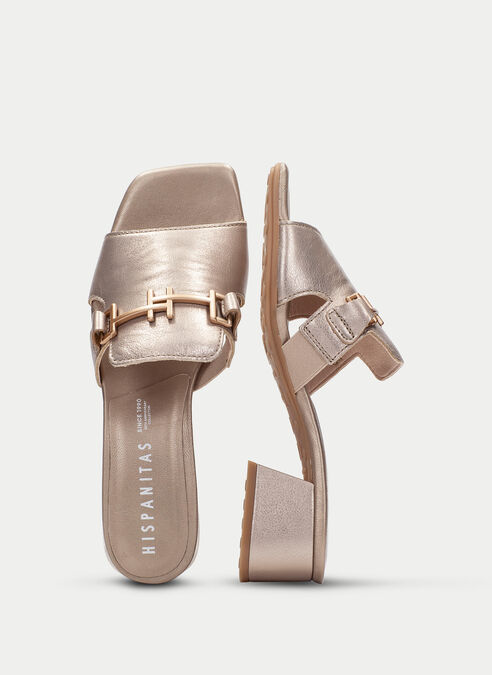 sandalias destalonadas dallas champagne