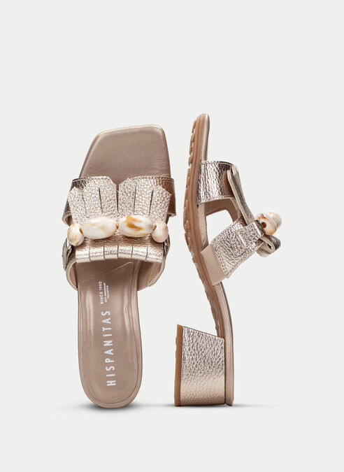 sandalias destalonadas dallas champagne