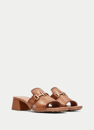outlet sandalias destalonadas dallas cuero - hispanitas