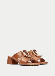 outlet sandalias destalonadas dallas cuero - hispanitas