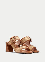 outlet sandalias destalonadas miami cuero - hispanitas