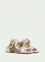 outlet sandalias destalonadas dallas eucalipto - hispanitas