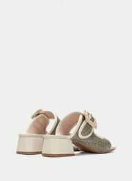 outlet sandalias destalonadas dallas eucalipto - hispanitas