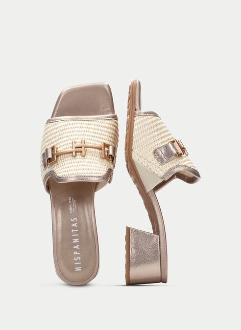 sandalias destalonadas dallas latte-champagne