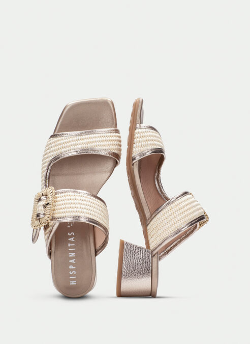 sandalias destalonadas dallas latte-champagne
