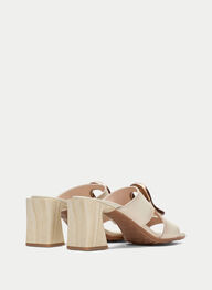 outlet sandalias destalonadas miami latte - hispanitas