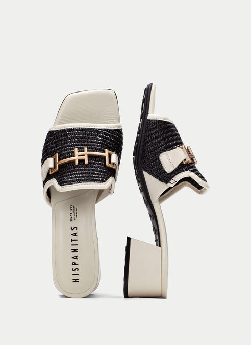 sandalias destalonadas dallas noir-latte
