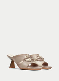 outlet sandalias destalonadas danielle taupe-latte - hispanitas