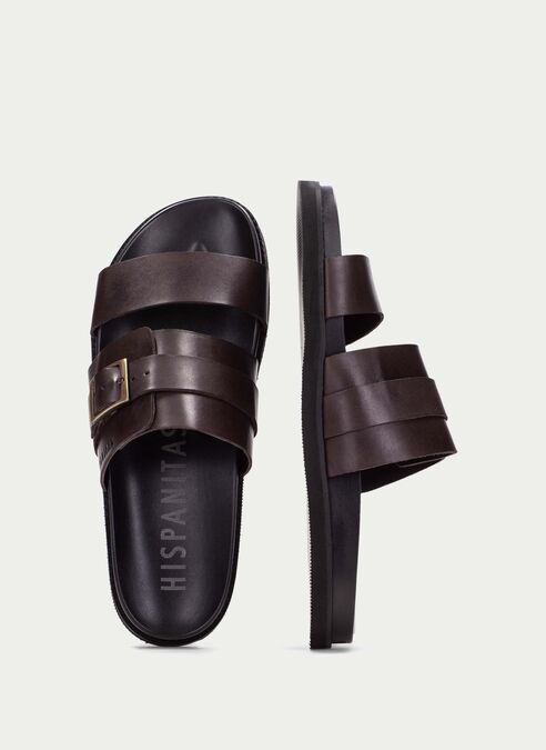 sandalias  marrón