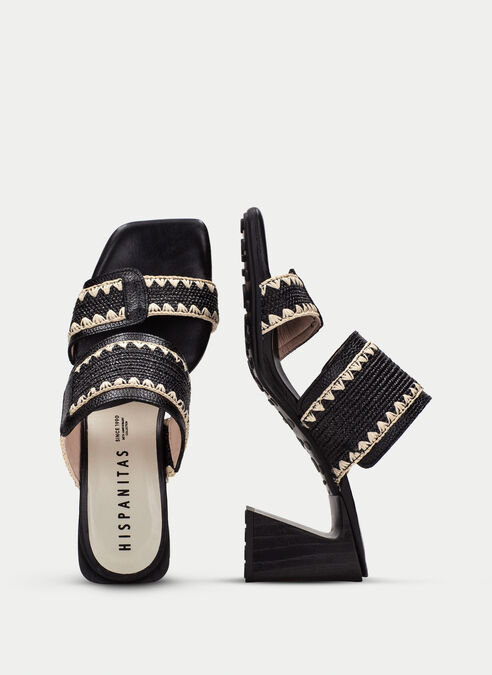 sandalias miami noir