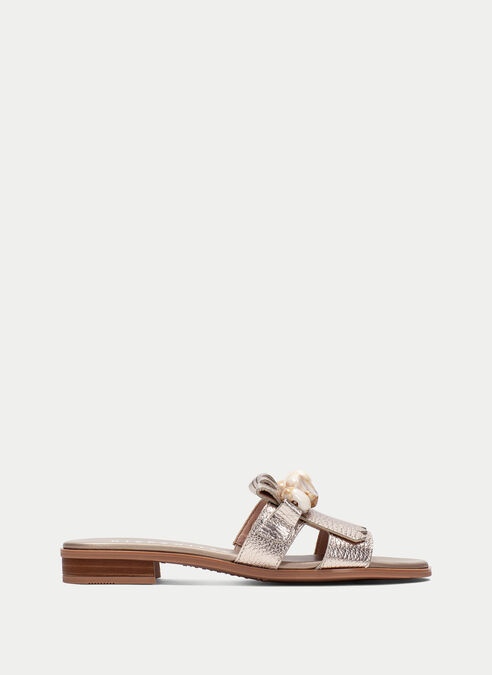 sandalias planas yakarta champagne