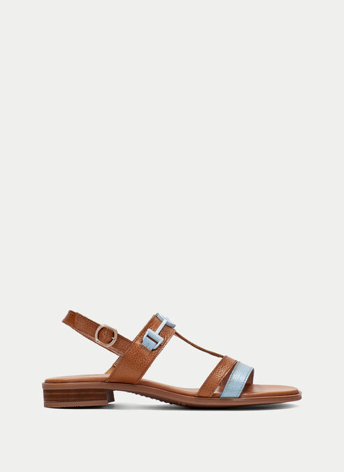 sandalias planas yakarta ciel-cuir