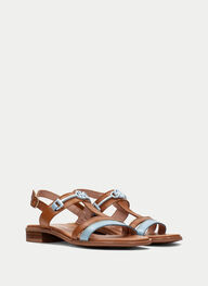 outlet sandale-plane yakarta ciel-cuir - hispanitas