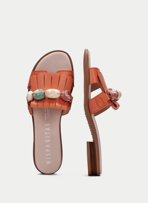 sandalias planas yakarta corail