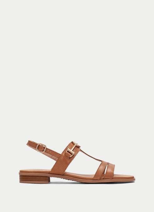 sandalias planas yakarta cuir