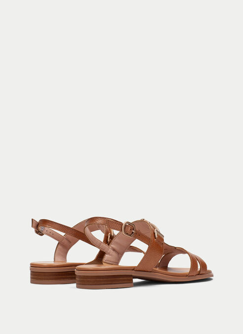 sandalias planas yakarta cuir