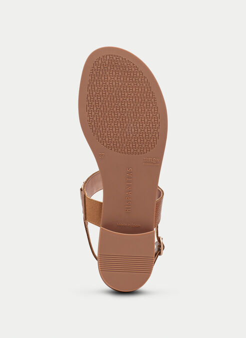 sandalias planas yakarta cuir