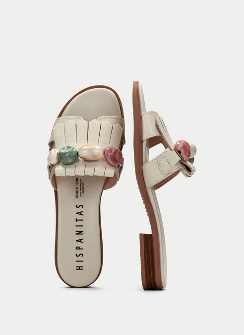 sandalias planas yakarta latte