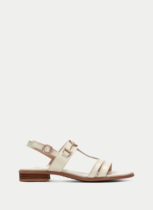 sandalias planas yakarta latte