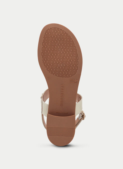 sandalias planas yakarta latte