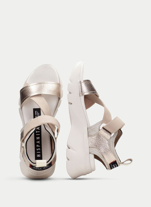 sandalias sport dakar champagne-taupe