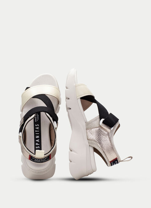 sandalias sport dakar latte-noir-champagne