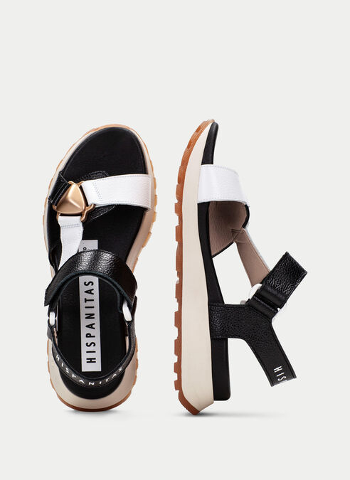 sandalias sport maui noir-blanche