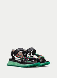 outlet sandale-sport maui noir - hispanitas