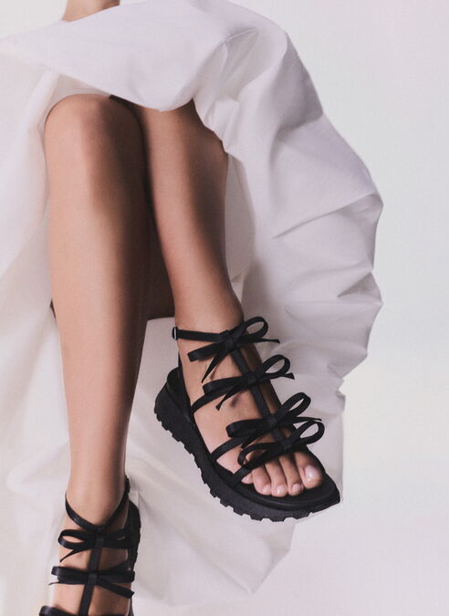 sandalias sport hispanitas x juan vidal noir