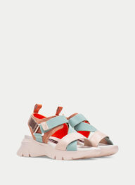 outlet sandale-sport dakar nude-ciel-corail - hispanitas
