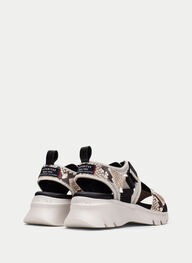 outlet sandale-sport dakar python-noir - hispanitas