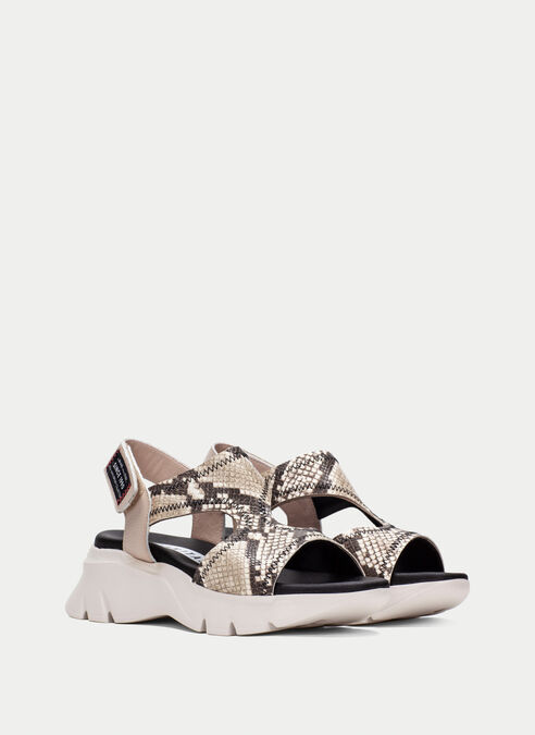 sandalias sport dakar python-taupe