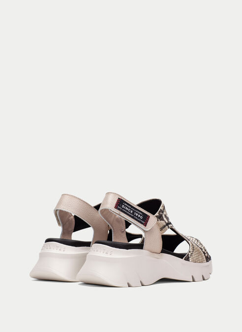 sandalias sport dakar python-taupe