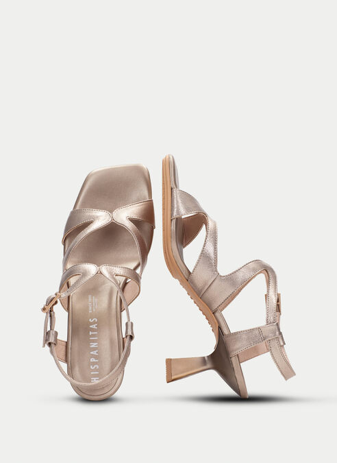 sandalias tacón danielle champagne