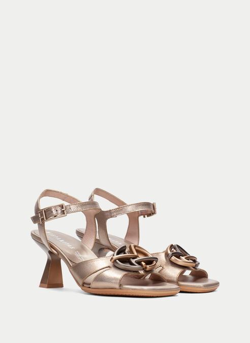 sandalias tacón danielle champagne