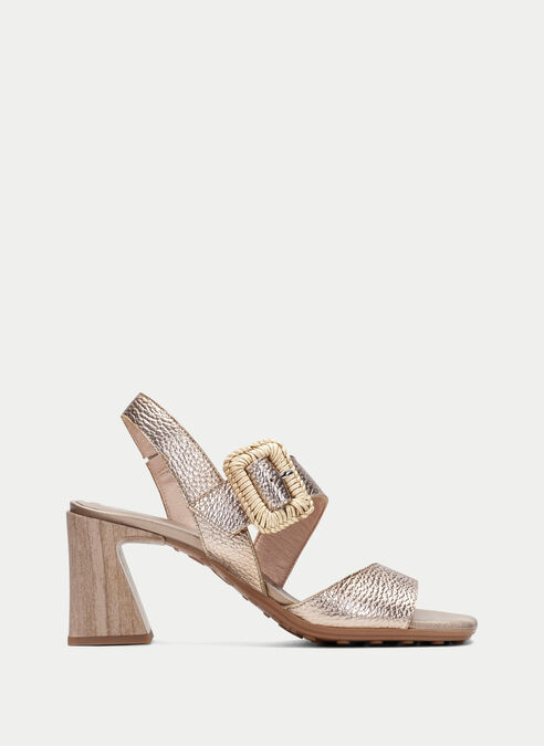 sandalias tacón miami champagne