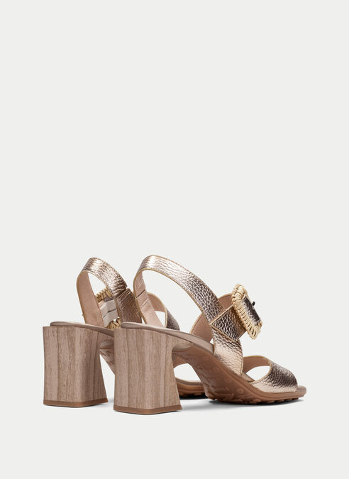 sandalias tacón miami champagne