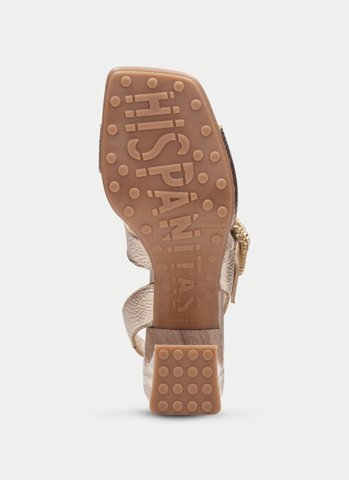 sandalias tacón miami champagne
