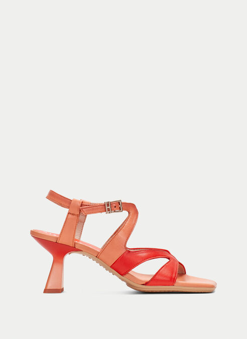 sandalias tacón danielle corail-scarlet