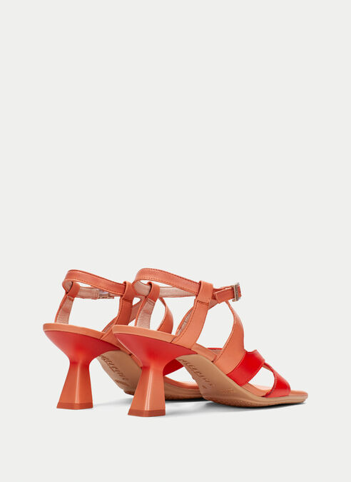sandalias tacón danielle corail-scarlet