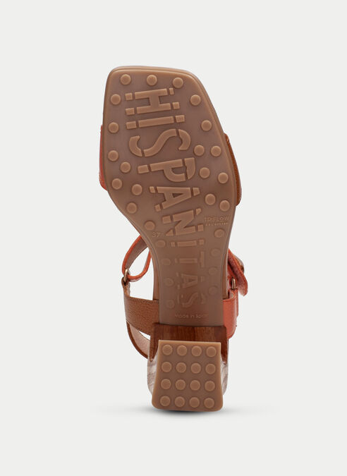 sandalias tacón miami cuir-corail