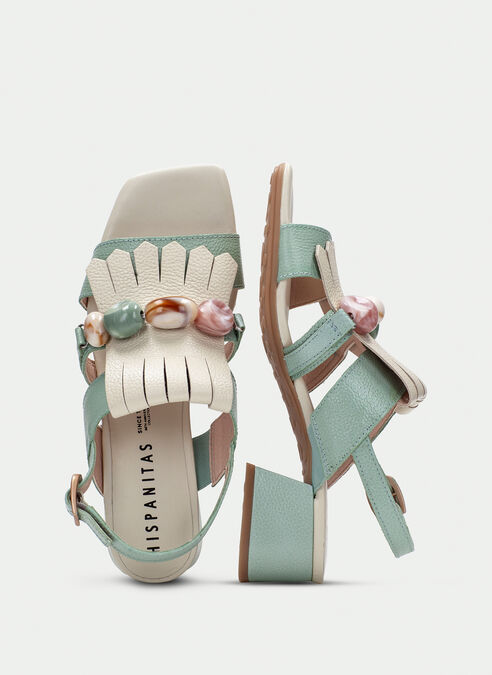 sandalias tacón dallas eucalipto