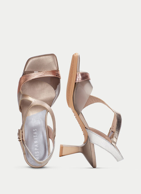 sandalias tacón danielle metals