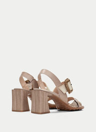 outlet sandale-mit-absatz miami snake-taupe - hispanitas